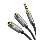 Ugreen 10532 35mm Audio Stereo Y Splitter Cable Extension Male To Female Dual Headphone Jack Adapter Black.jpg