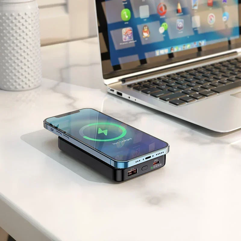 Hoco J79 Success Magnetic Wireless Fast Charging Power Bank 10000mah No Wires.jpg