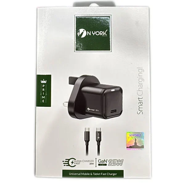 NYORK HOME CHARGER 20W GAN C2C HC639