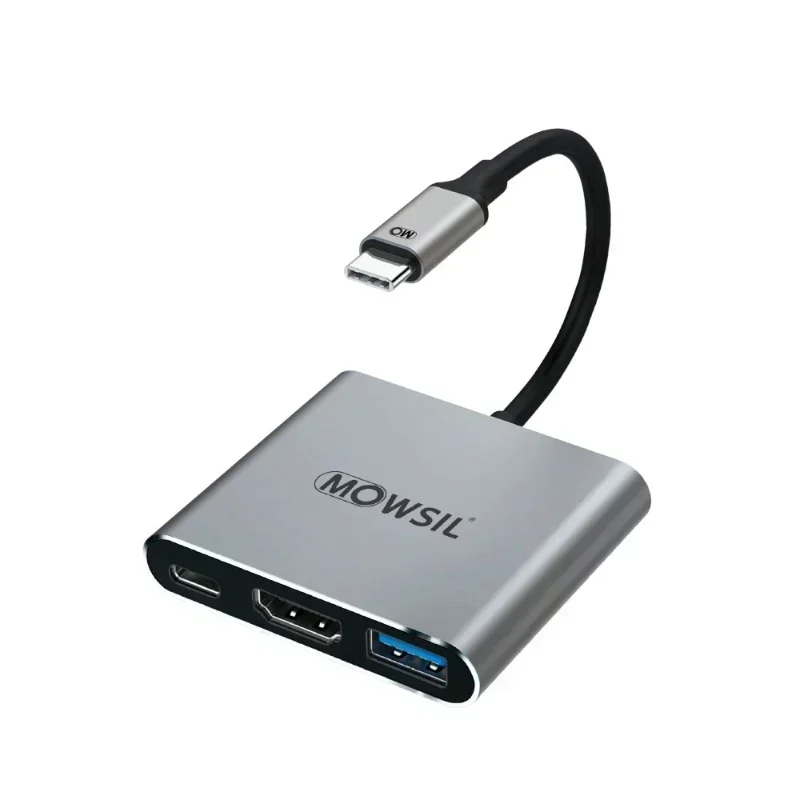 TYPE-C HUB 3 IN1 HDMI+USB+PD