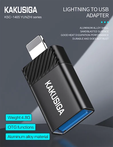 KAKUSIGA OTG USB TO LIGHTNING KSC-1405