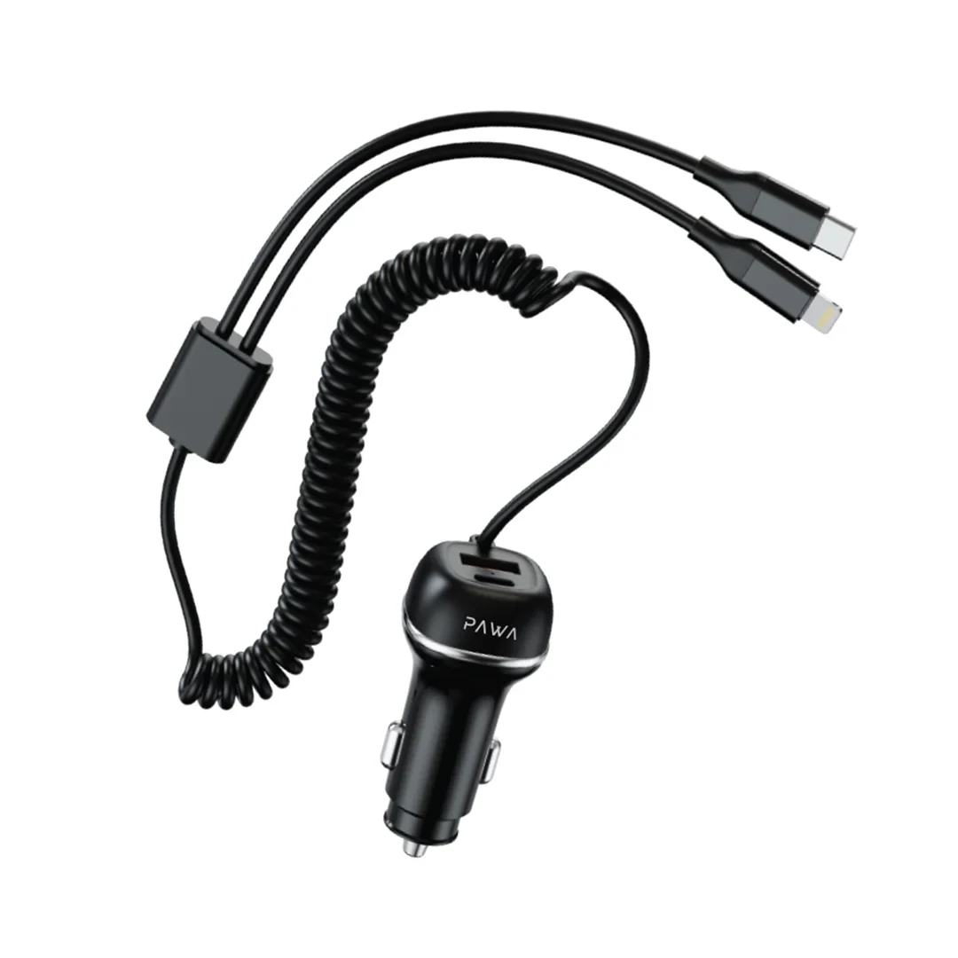 PAWA CAR CHARGER PW-CC68INTL-BK