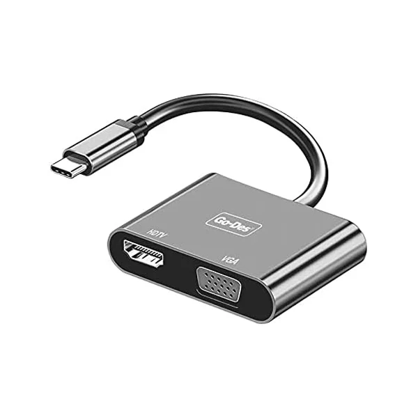 GODES HUB 2 IN 1 C TO HDMI+VGA GD-8280